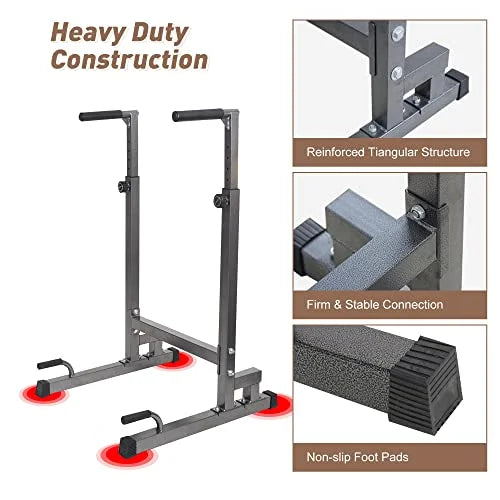 Bar, Power For Up Multi-Function Tree Home Dip Lucky Gym Tower Adjustable Dip Calisthenics Station, Pull Equipment