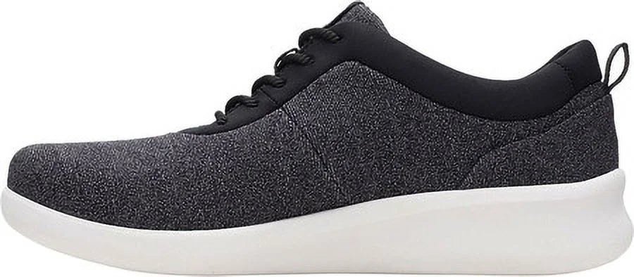 Comfort Pace Gray Adjustable Padded Breathable Running Shoes CLARKS Lightweight Lace-Up Round M Womens Heel Athletic Toe 6.5