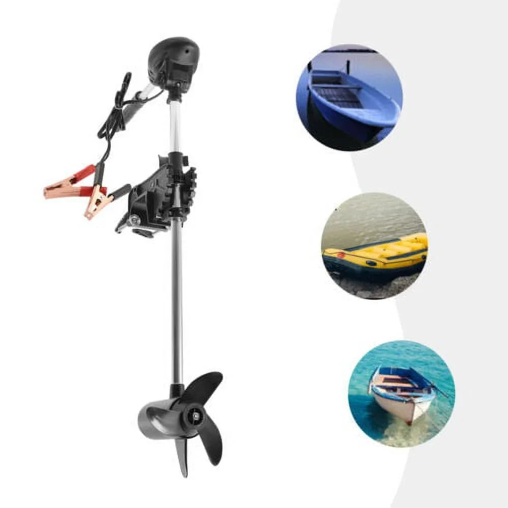 Motor 60lbs Foldable 12V Boat Trolling Fishing Outboard Motor Electric Engine