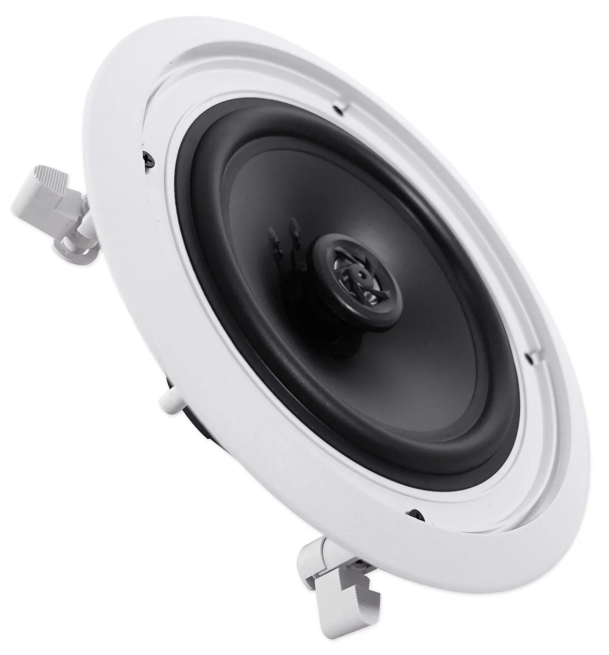 White 8" Kit 4-Room Audio Speakers Rockville Home Ceiling Receiver+(8) RPA40BT