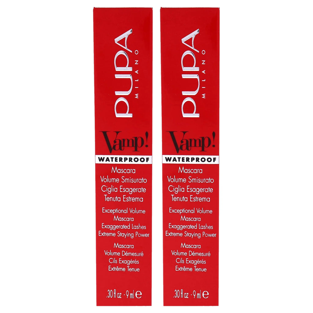 Mascara Extra Pupa of - 001 - oz Waterproof Vamp! 0.30 Milano Mascara Pack 2 -