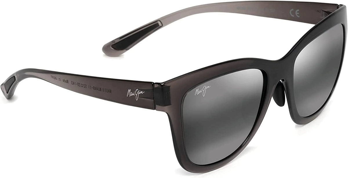 Translucent Jim Medium Classic Women's Grey, Maui Grey/Neutral Polarized Anuenue Sunglasses,