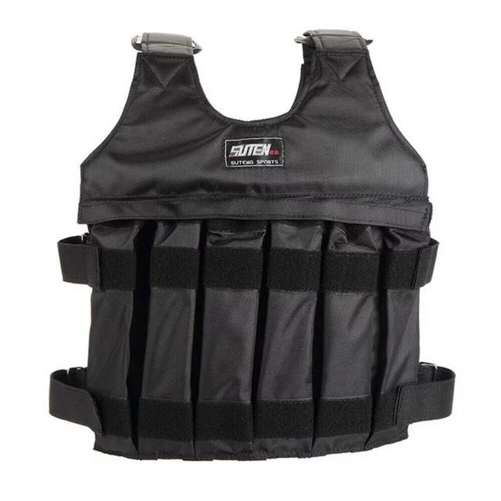 Gym Fitness Adjustable Workout Weighted 44lbs-110lbs Training Weight Adjustable Vest Running Vest 110LBS(50KG) Weight