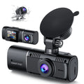 Cam Dash Motion IR with Lock Channel Car Detection and Camera TOGUARD Dash 3 Way Monitor Inside 1080P Vision Front Parking Camera Night Accident Rear Triple Three