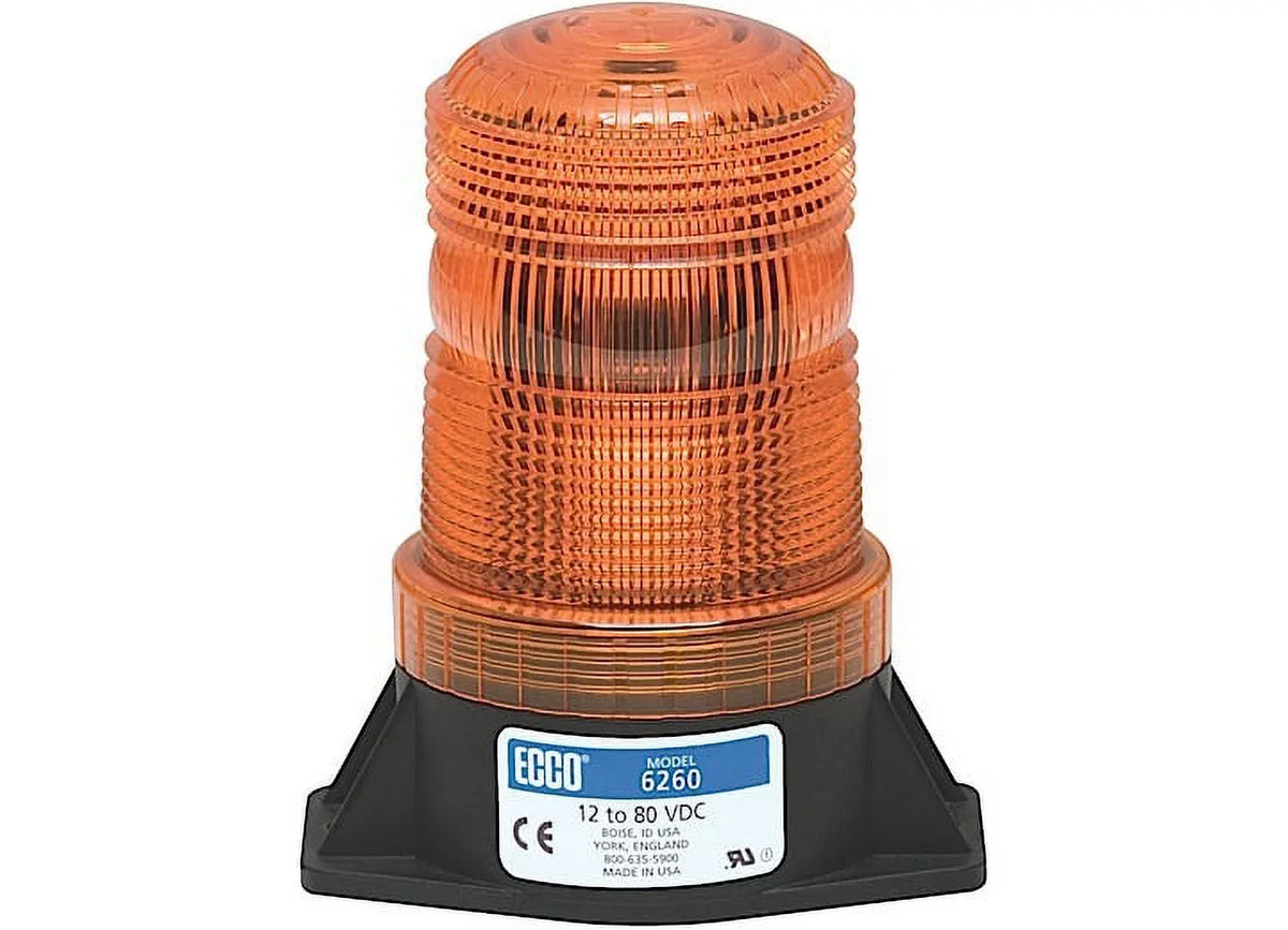 LED 6262A Medium Beacon, 12-80VDC, Amber ECCO Profile,
