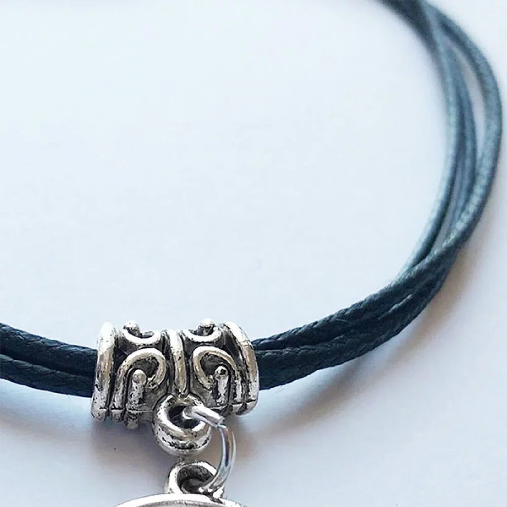 jewelry leather white cup ice rope bracelet black red wristband