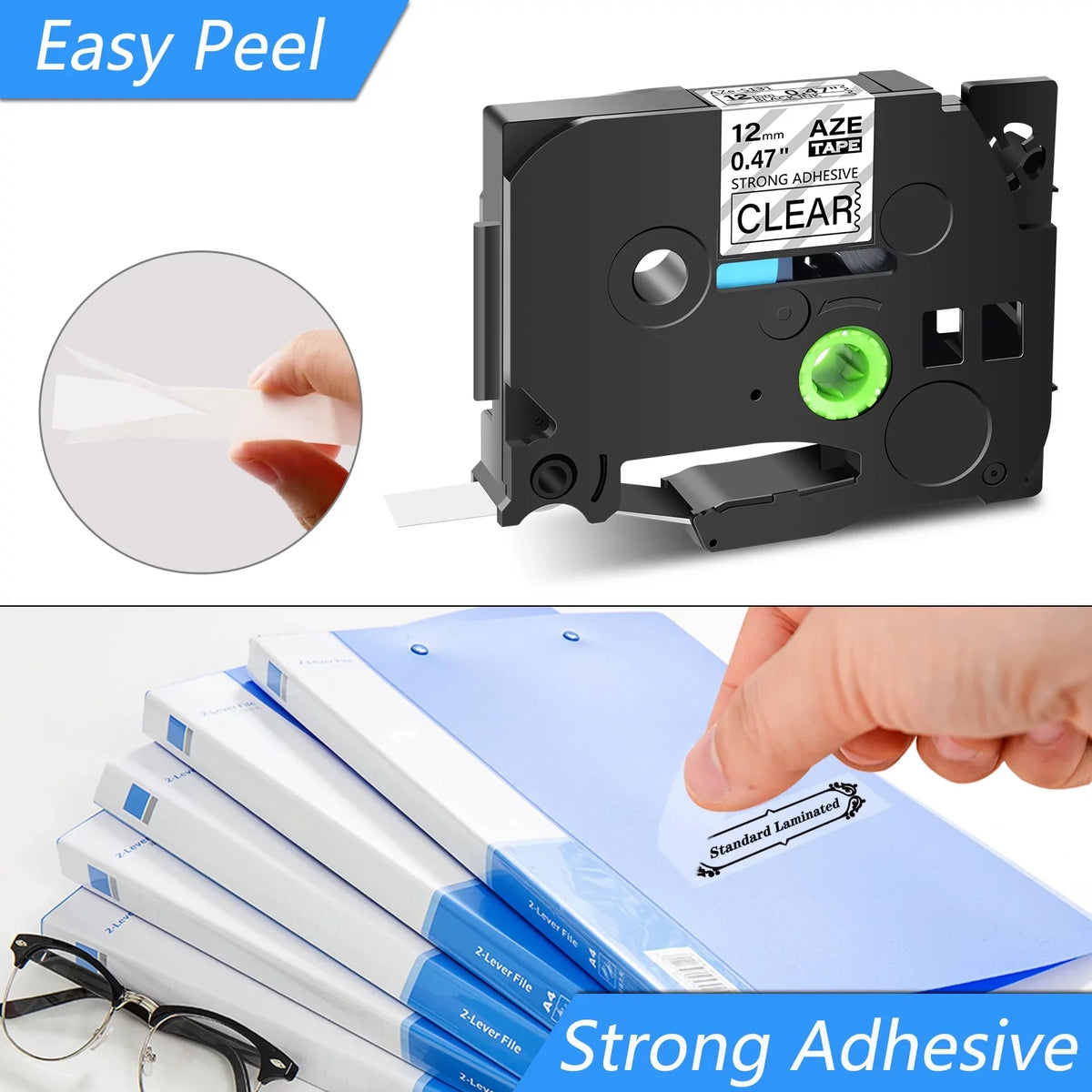 TZ on TZ-131 for Compatible Brother TZe-S131 TZe-131 TZe Clear Laminated 12mm 50PK P-touch Tape TZ-S131 GREENCYCLE Extra Label Strength