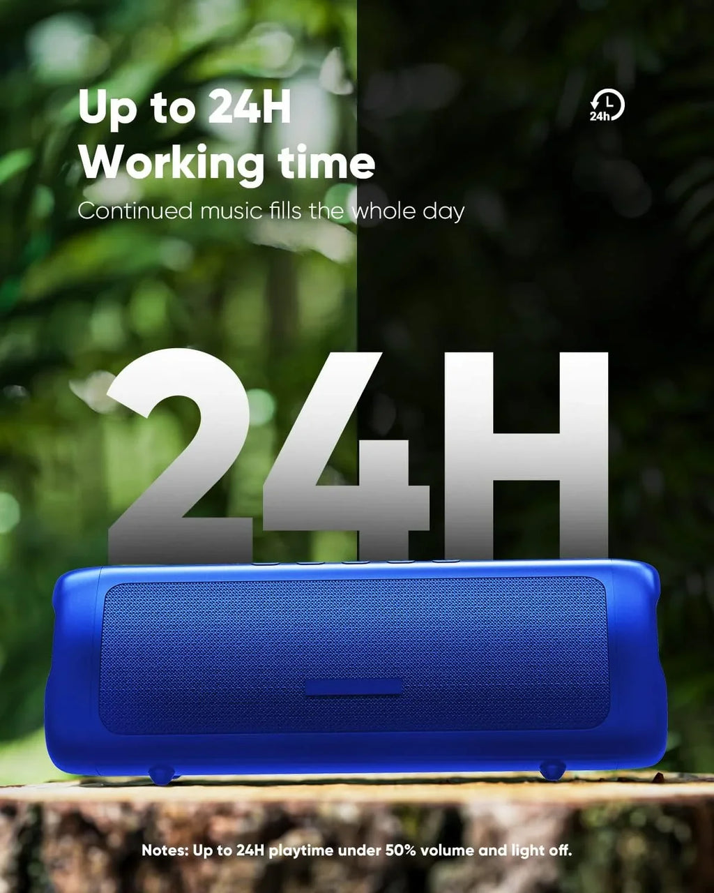 HD Speakers to Playtime, 24H Bluetooth Pairing, IPX5 with TWS Portable Waterproof, Up Sound, BT5.3,