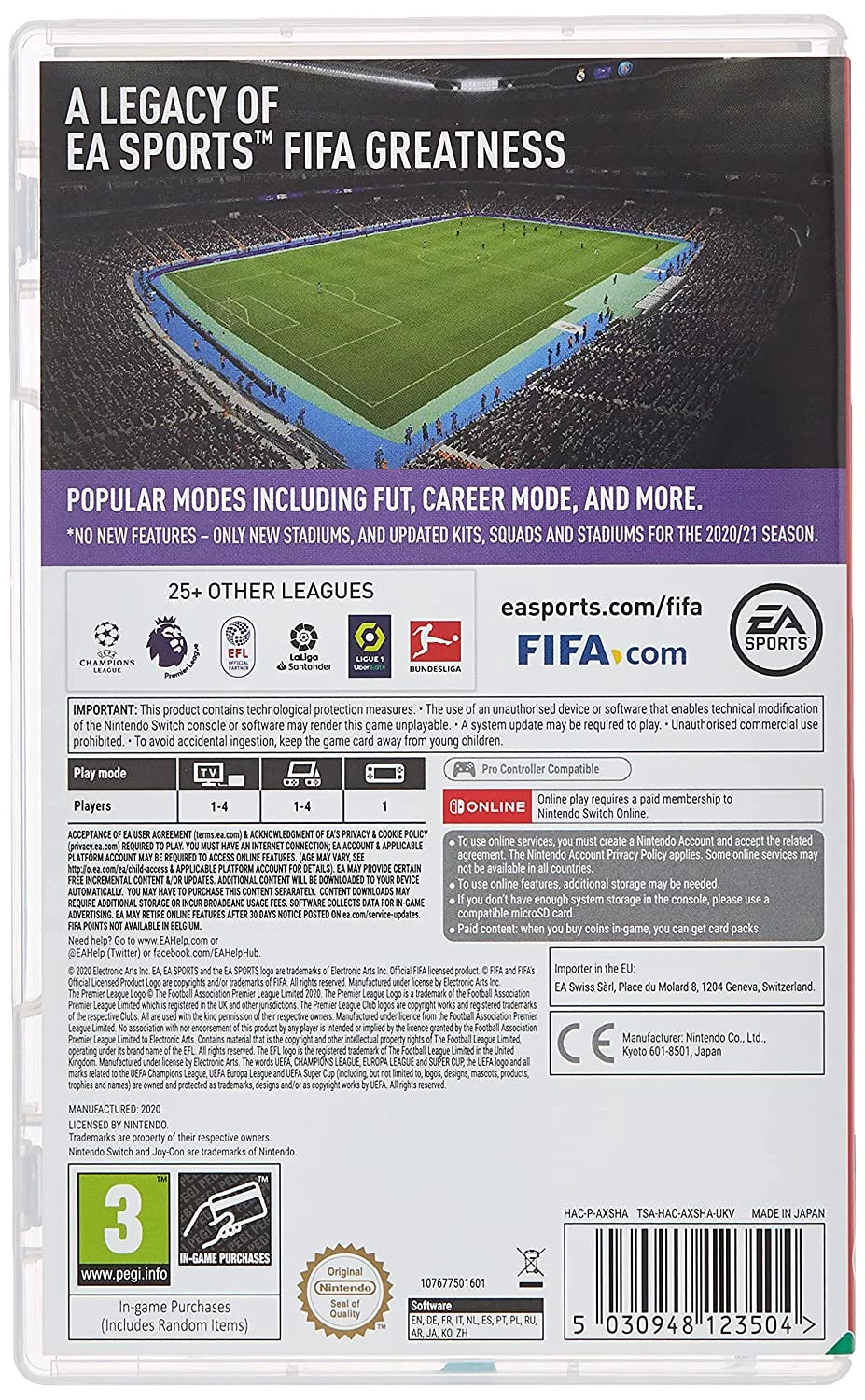 FIFA Edition Legacy Nintendo Switch - 21