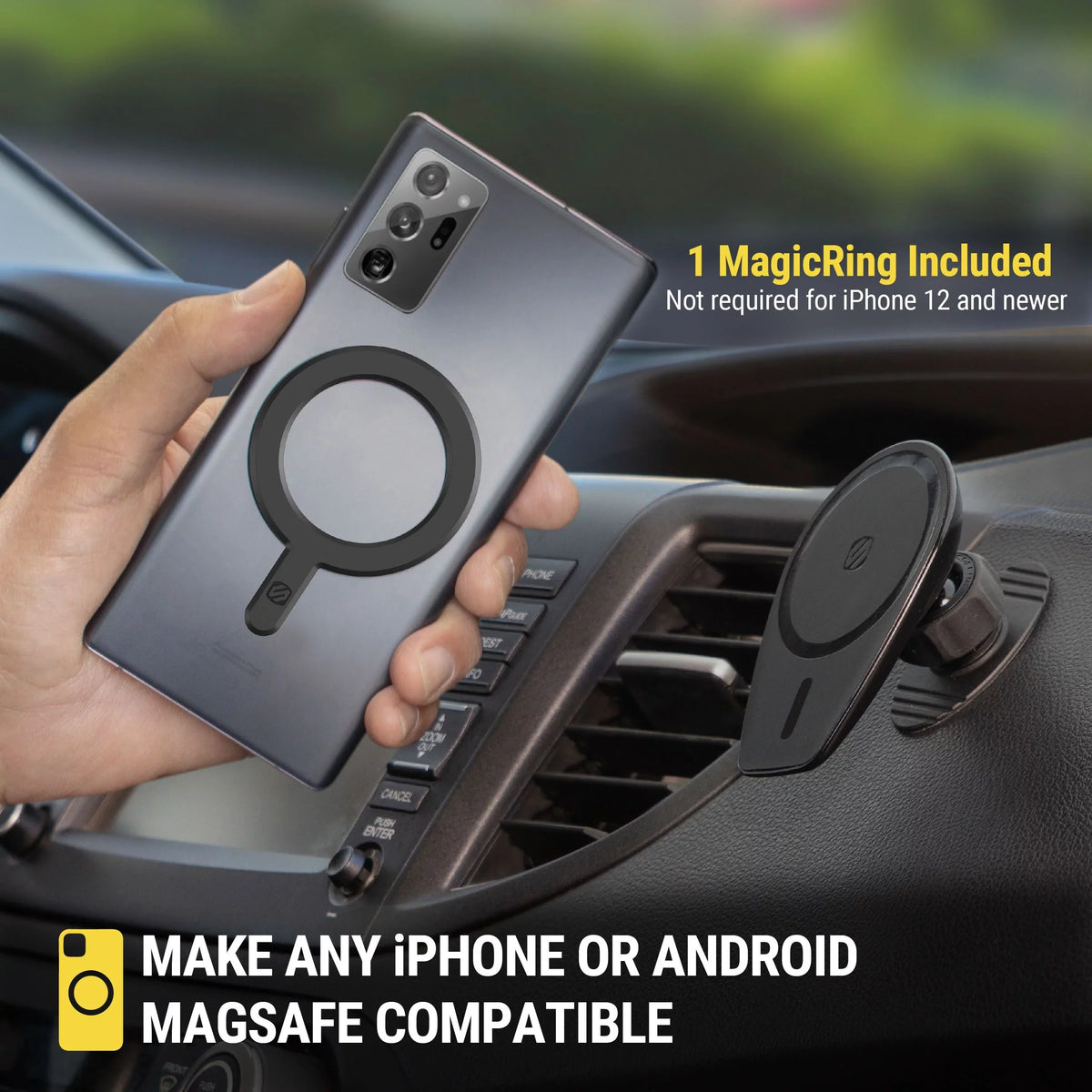 w/ Dash/Windshield/Vent Pro MPMSODVM iPhone Magnetic Mount 4in1 15/14/13 MS Scosche MagicMount Comp