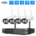 Vision, Color Night Wireless 3MP Security Wi-Fi Way Hiseeu for HDD Camera Indoor Motion No System, Detection,2- Outdoor, Audio,IP66 Waterproof,