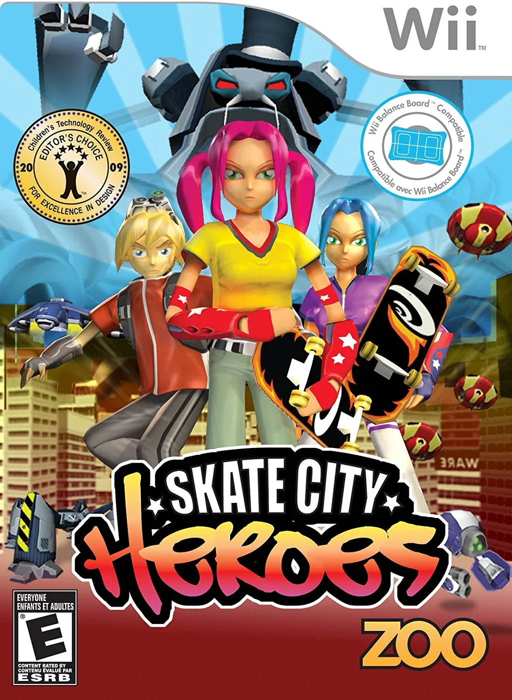 Heroes City Nintendo Skate - Wii