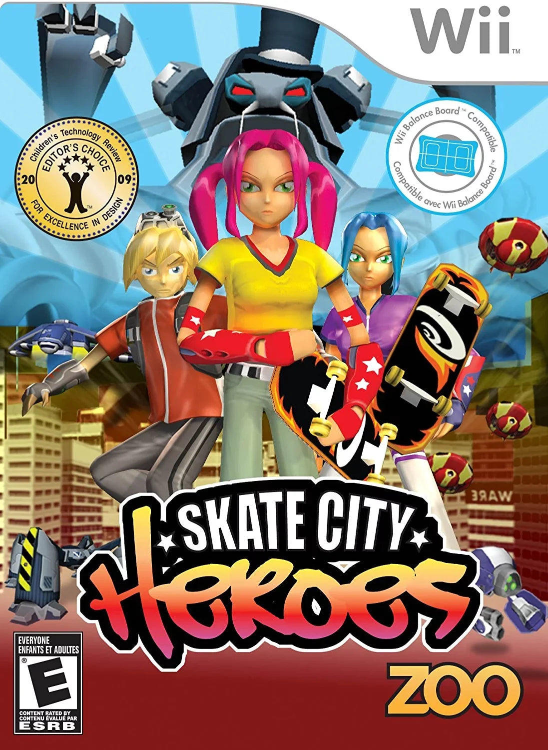 Heroes City Nintendo Skate - Wii