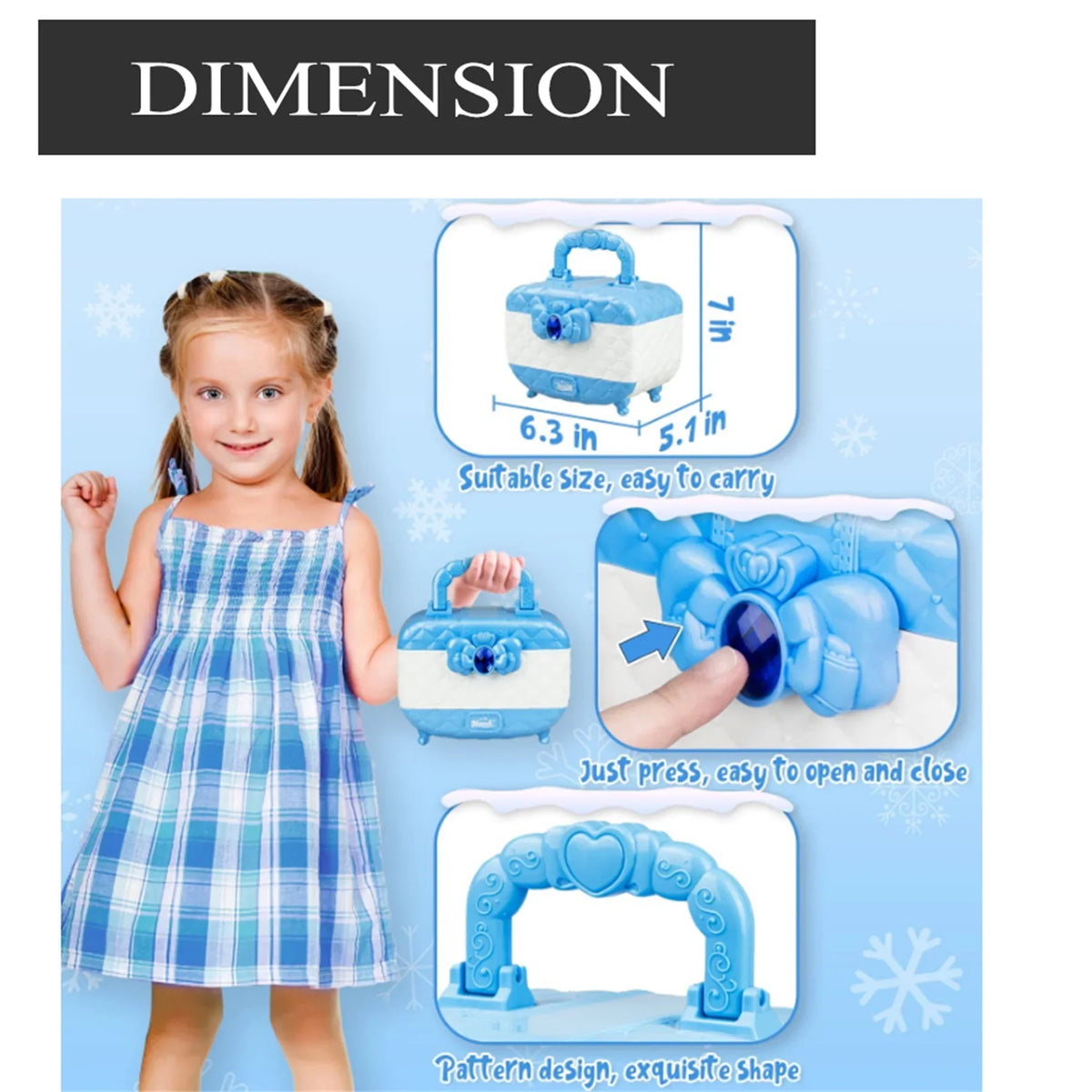 Makeup Frozen Make Play Theme Real Toy Kit Girl, for Kids Up