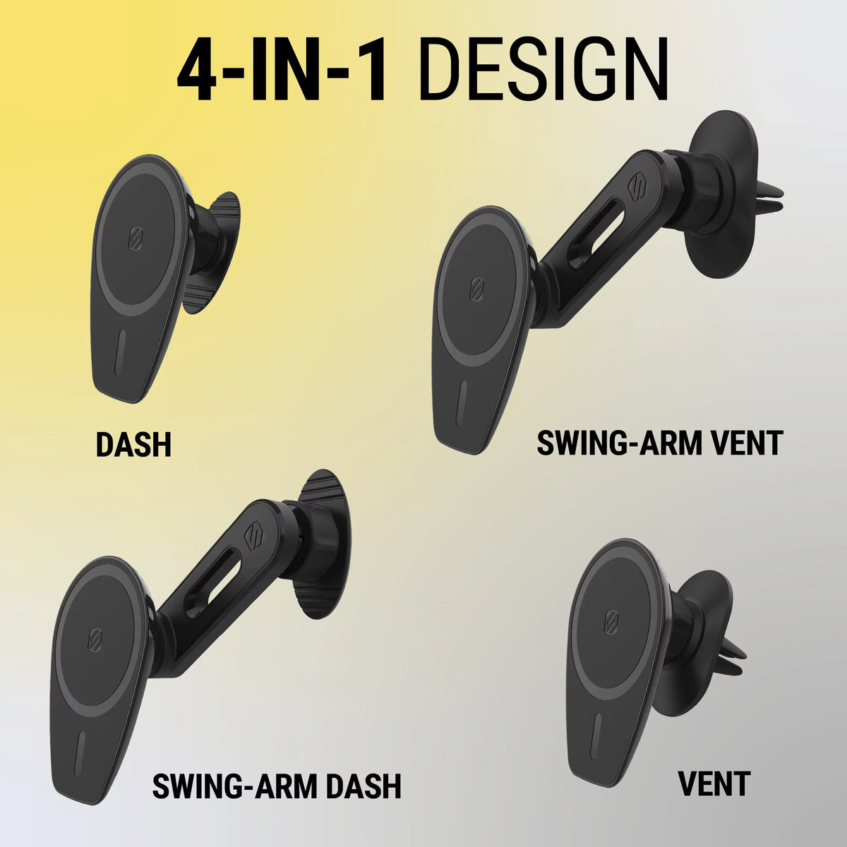 w/ Dash/Windshield/Vent Pro MPMSODVM iPhone Magnetic Mount 4in1 15/14/13 MS Scosche MagicMount Comp
