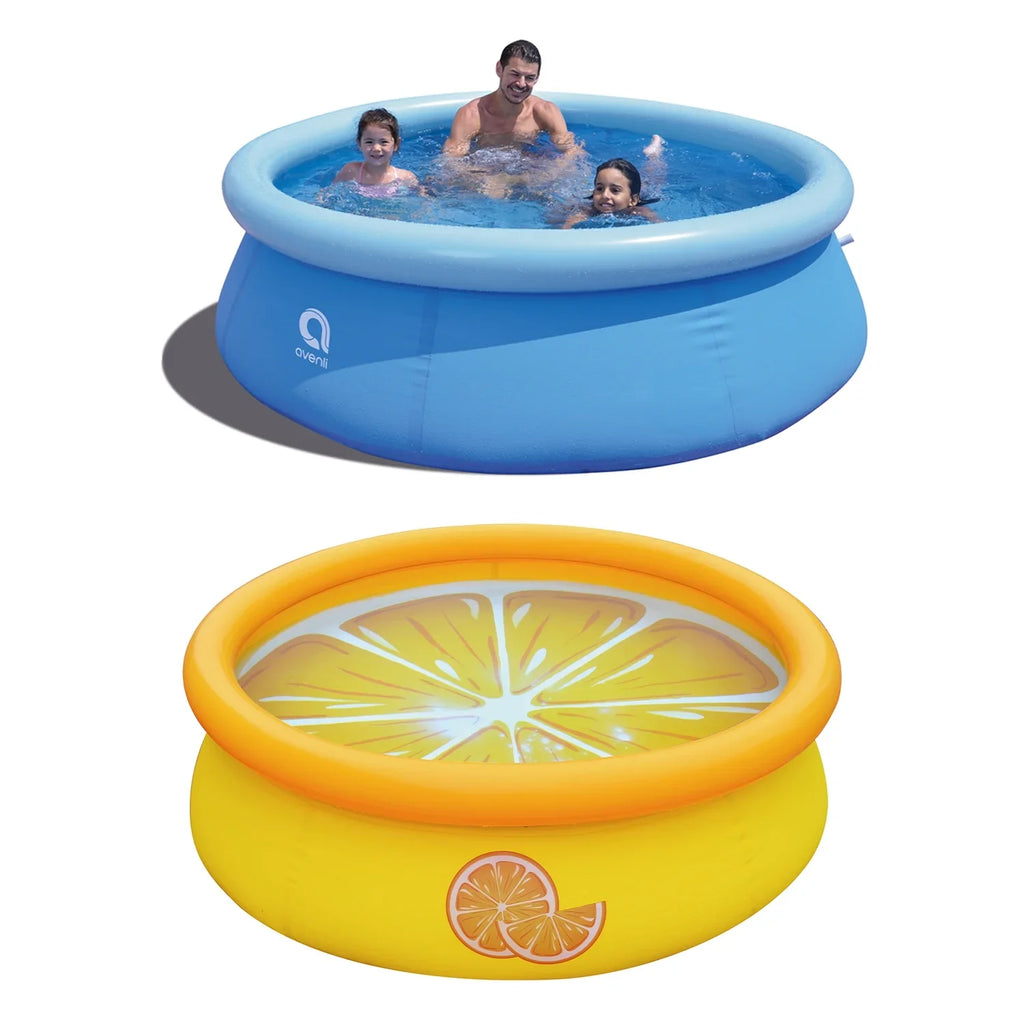 & JLeisure Pack) Orange (2 Pool Set Swimming Outdoor Inflatable Prompt