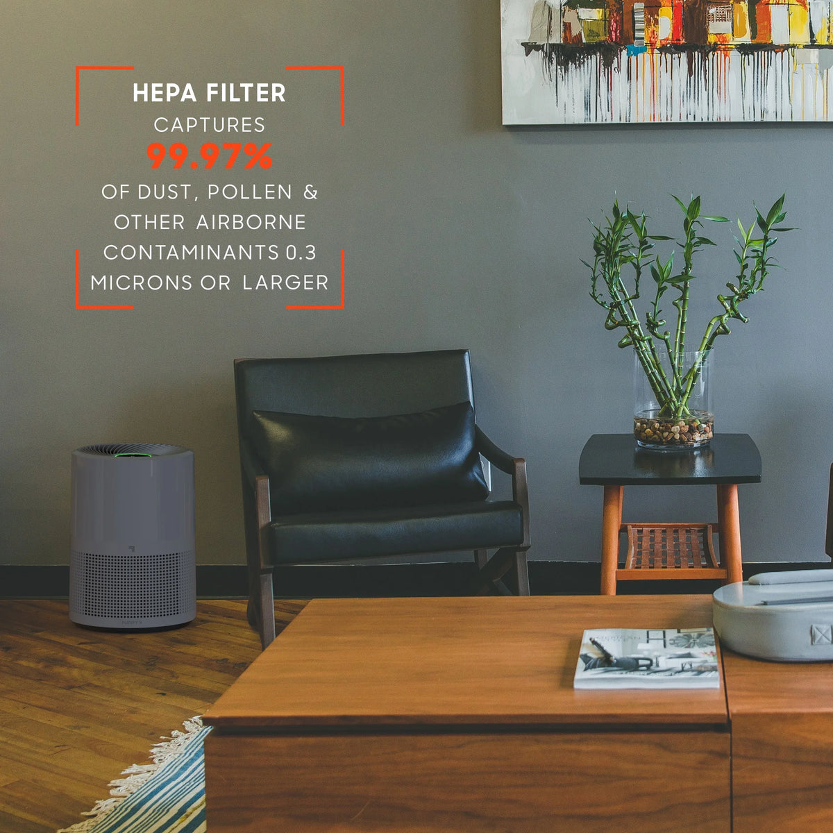 Gray Air Image True to (New) up Purifier, Sq. Ft., Covers Sharper HEPA 350