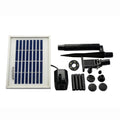 Pond Battery/Timer Watts Water ASC 1.6 Pump Garden LED Solar with Lights Kit