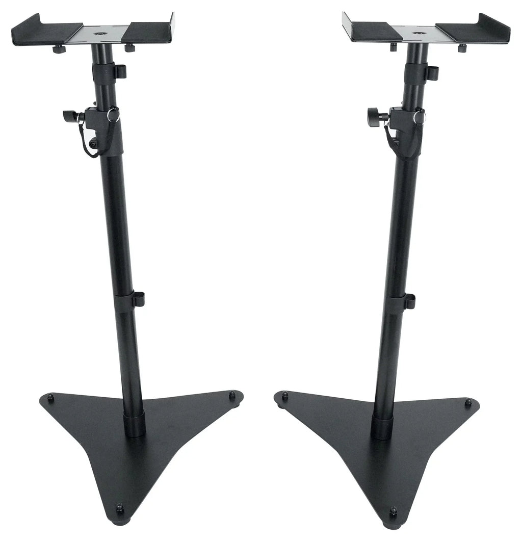 Monitor Speaker RVSM5 Stands Studio Bookshelf Rockville Pair w/Adjustable Height