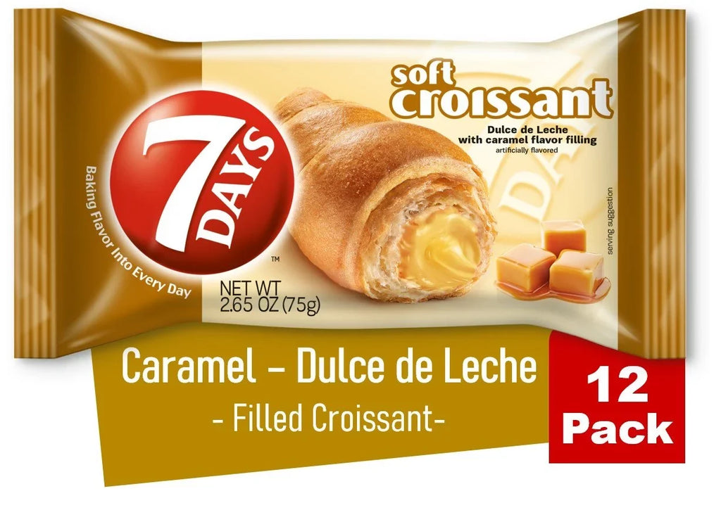 12) of 7Days Soft (Pack Caramel Croissant,
