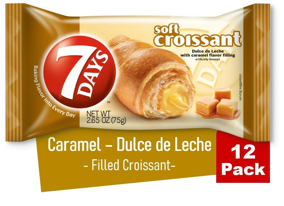 12) of 7Days Soft (Pack Caramel Croissant,