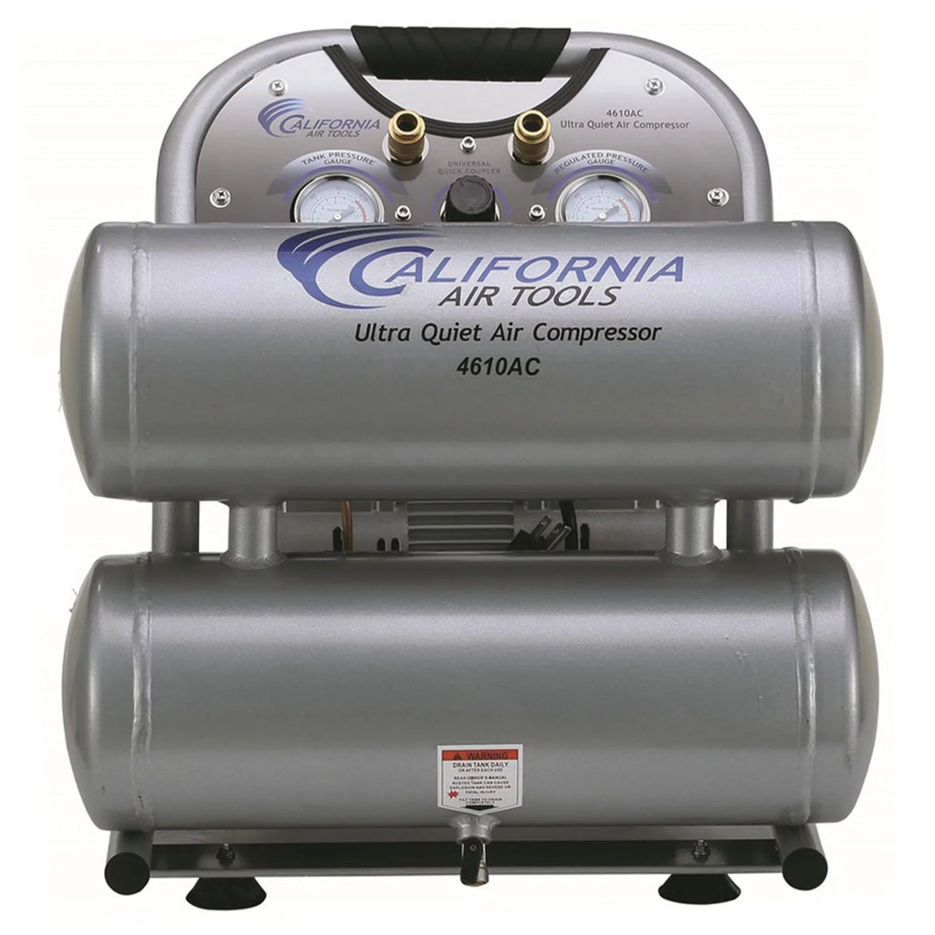 Free 4610AC Quiet Air Powerful Air Oil California Tools Compressor Ultra