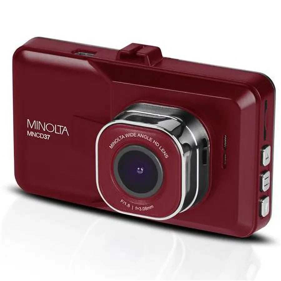 Screen Cam, 2-Pack LCD MNCD37 Dash Red, HD Full 3"