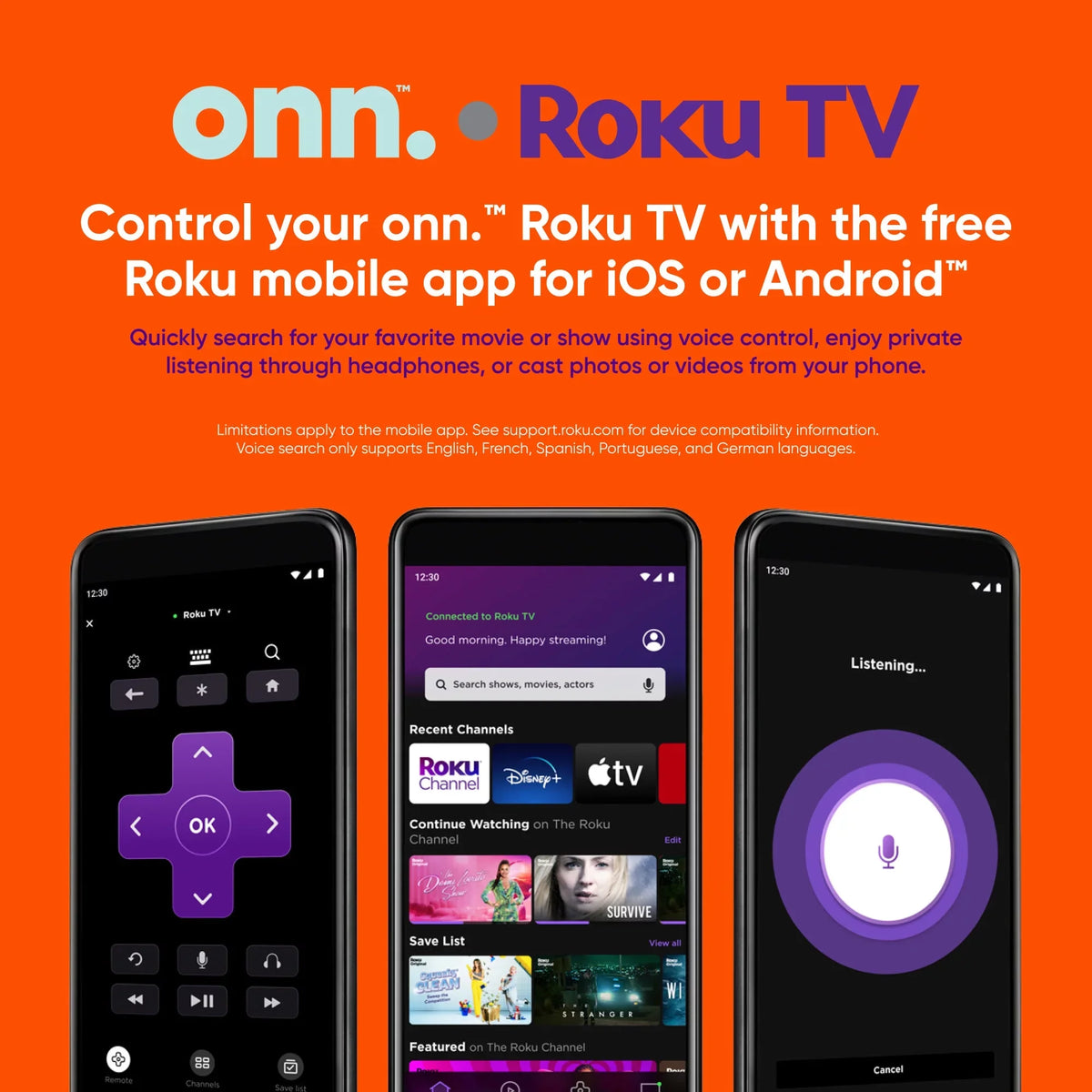 FHD (1080P) Class Roku TV 40” (100097810) LED onn. Smart