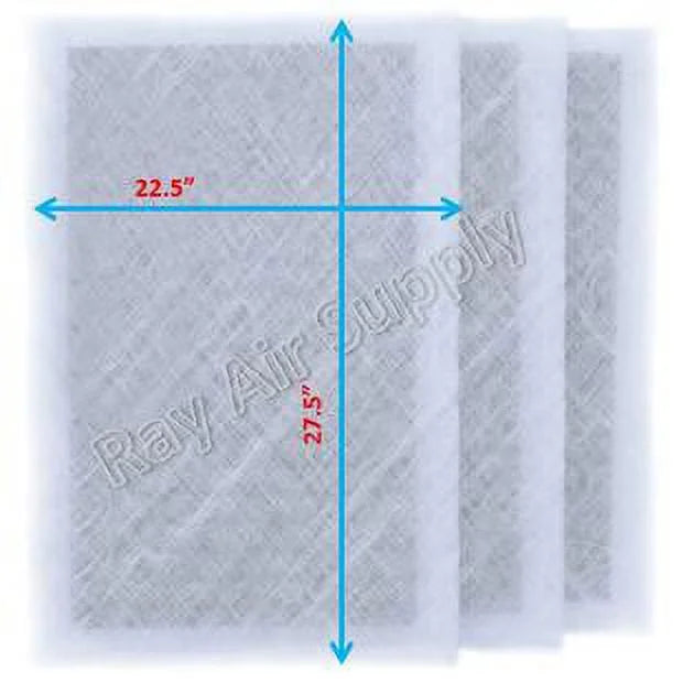 MicroPower with Cleaner 24x30 Replacement Compatible 24x30 Guard (3 RAYAIR Pack) Filter Pads SUPPLY Air Refills WHITE
