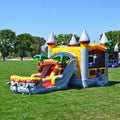 House Slide T-Rex Grade Bounce Water Commercial and for and JumpOrange (with Pool Blower), Adults Kids