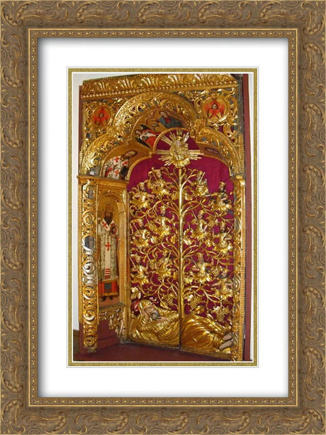 Print Gold Gates Framed 'Royal Art Zhovkva the of 2x Ornate Matted iconostasis' 18x24 Ivan Rutkovych