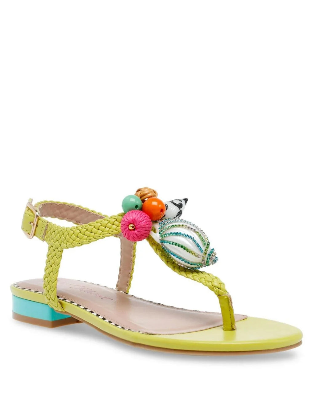 Slingback Womens Johnson Aleena Buckle Embellished Betsey Sandals