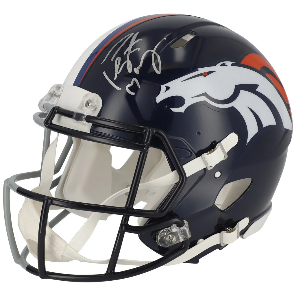 '- Broncos Indianapolis & - Half Denver Autographed on Certified Authentic Riddell Fanatics Helmet Manning Side & Peyton Signature Colts Half Denver Authentic Speed