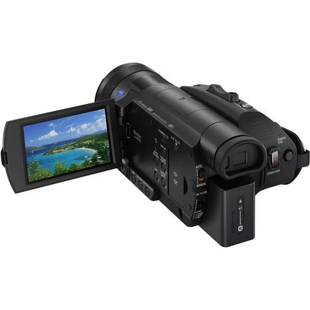 Camera 4K Sony HD Camcorder + 128GB FDR-AX700 Video + + 2 Memory Card + Extra and Charger Batteries Handycam M Case