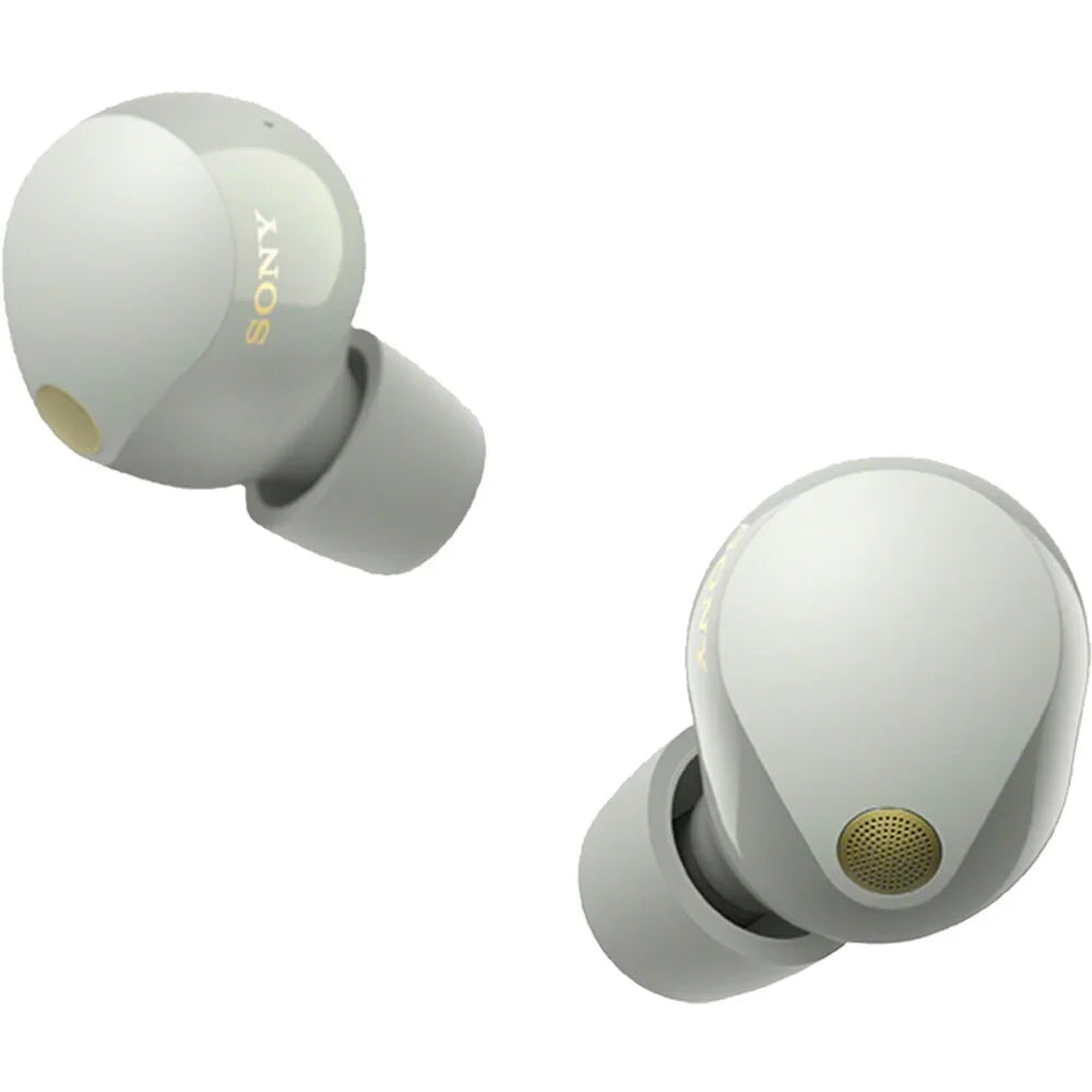 Wireless Noise 2 YR Bundle Canceling Earbuds (Silver) Sony with Warranty WF-1000XM5