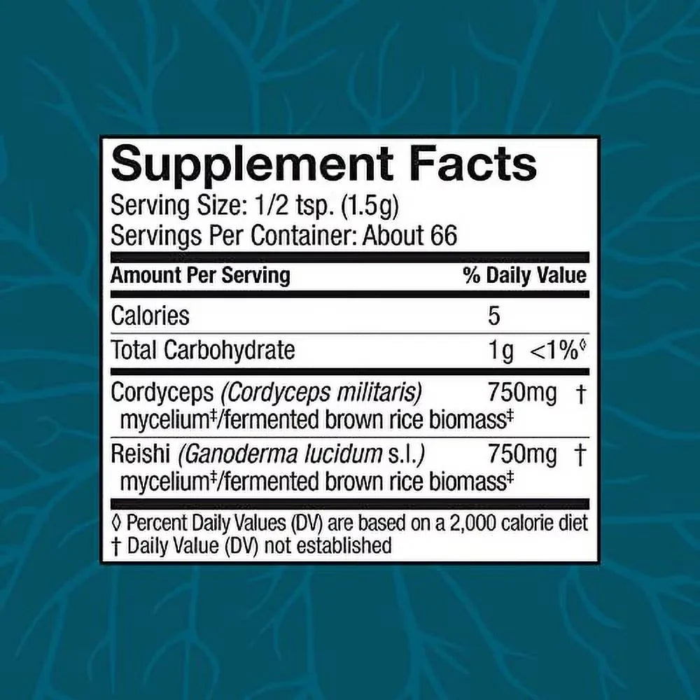 and Defense, 100 Host for Stress Fatigue Mushroom Supplement, Reduction, G CordyChi Powder,