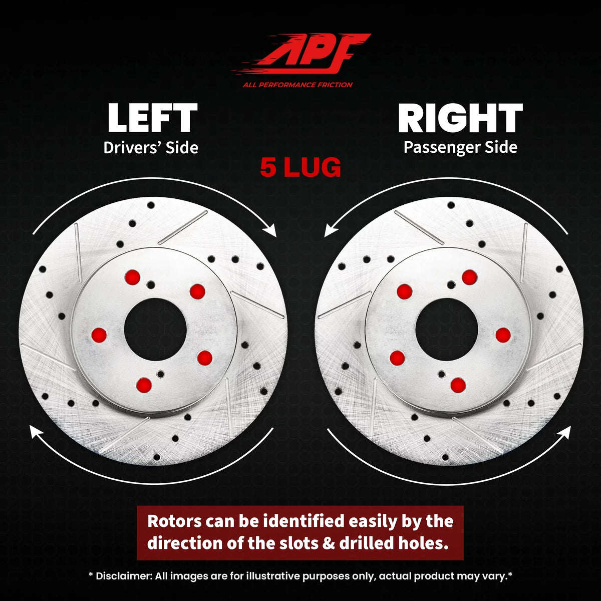 '+ Ranger 2003-2011 Zinc 4WD Brake Drill/Slot Rotors Front Ceramic Pads for Ford