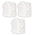 Volume Controls Theater White OVCDW 3 Solutions Set Weatherproof Outdoor Piece
