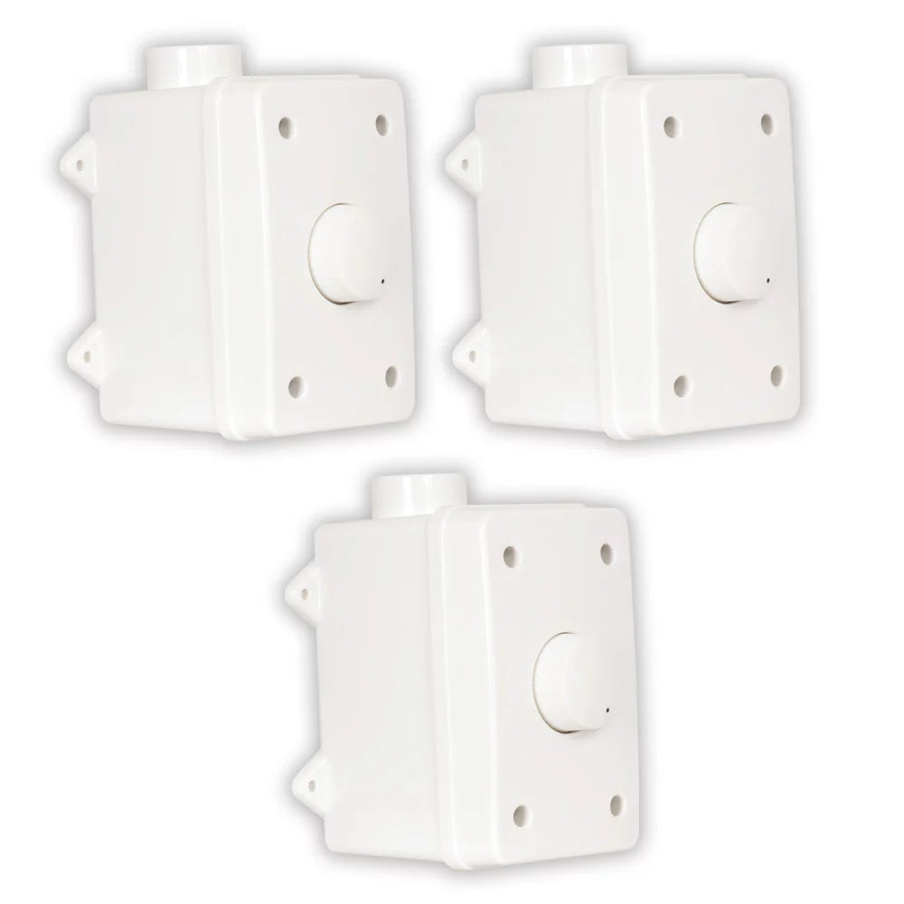 Volume Controls Theater White OVCDW 3 Solutions Set Weatherproof Outdoor Piece