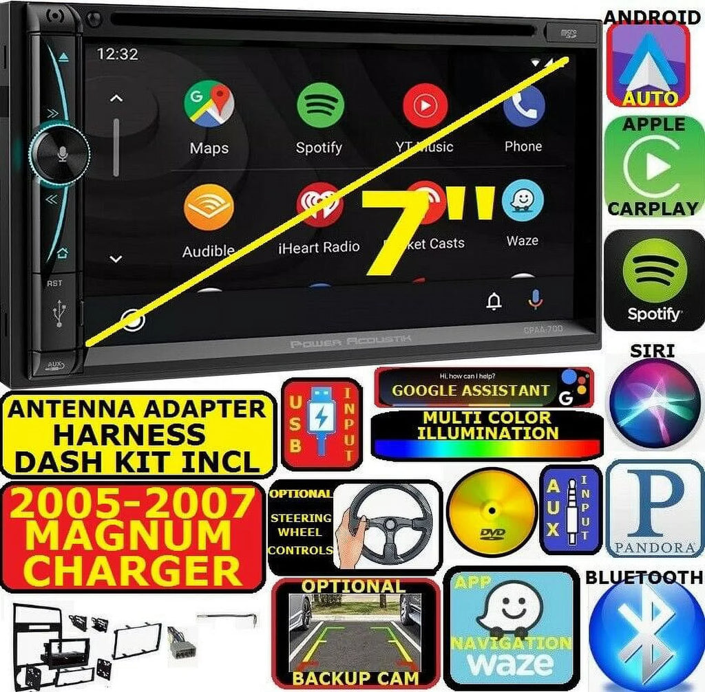 CARPLAY DODGE GPS 2005-07 APPLE NAVIGATION SYSTEM ANDROID CHARGER MAGNUM
