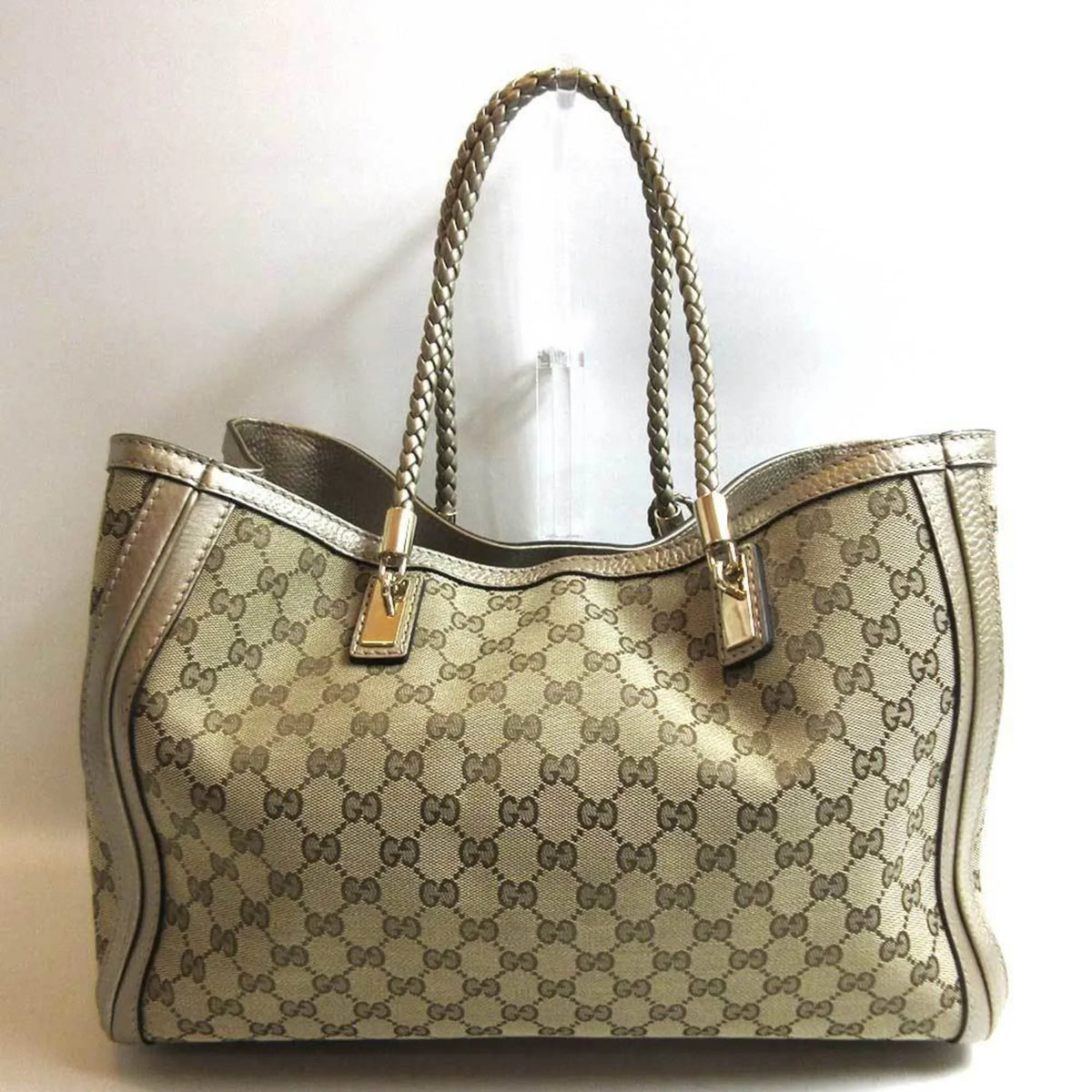 (Good) tote bamboo GG shoulder 269945 Pre-Owned Vera canvas Gucci GUCCI bag