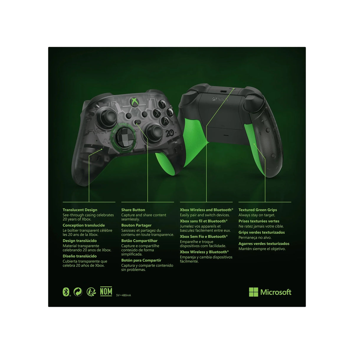 '- Edition (Refurbished) Special Anniversary 20th Xbox Wireless Controller Restored