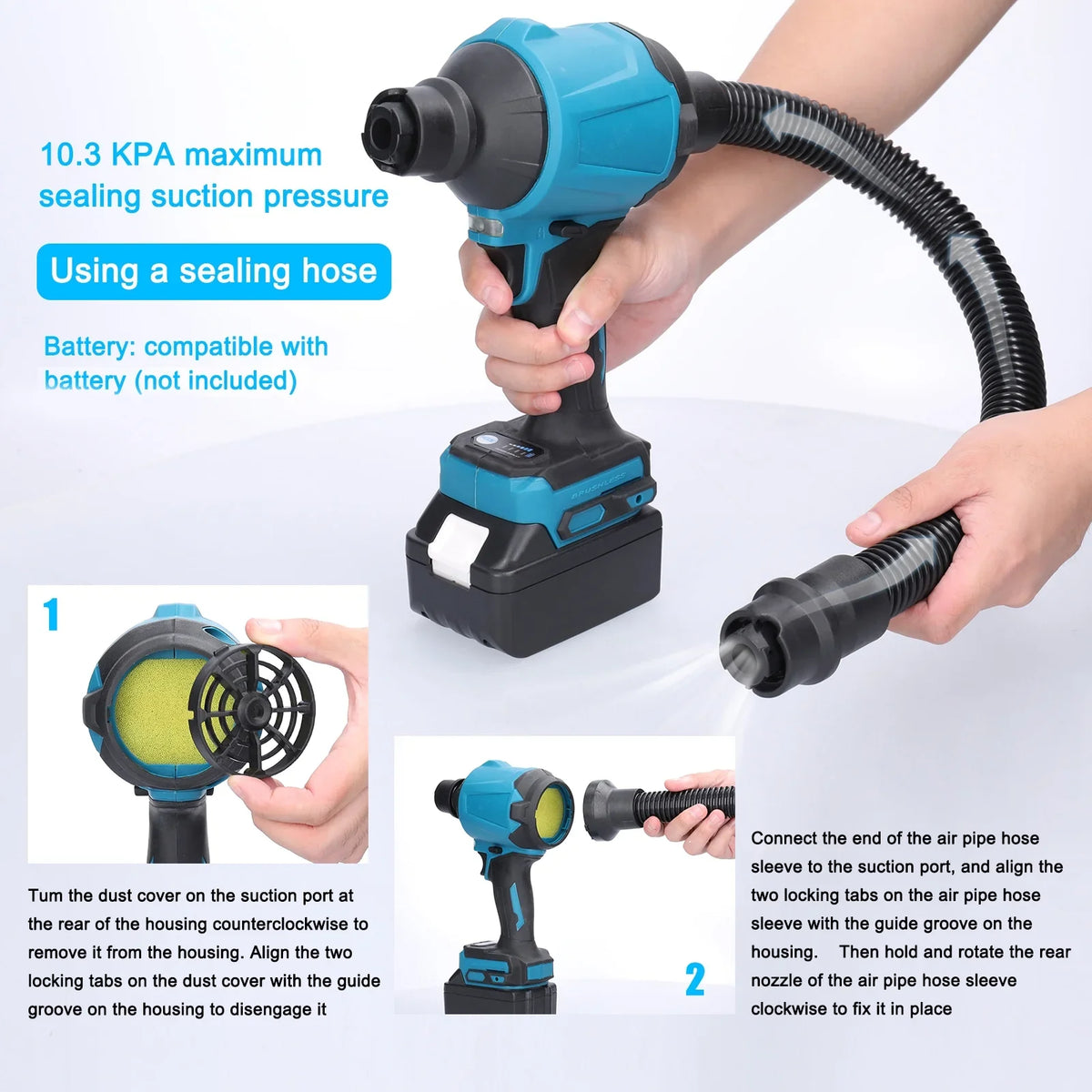 for Narrow-space Air Dust Cleaning. Effective Rechargeable Electric Blowing Inflator Cordless and - Dust moobody Machine