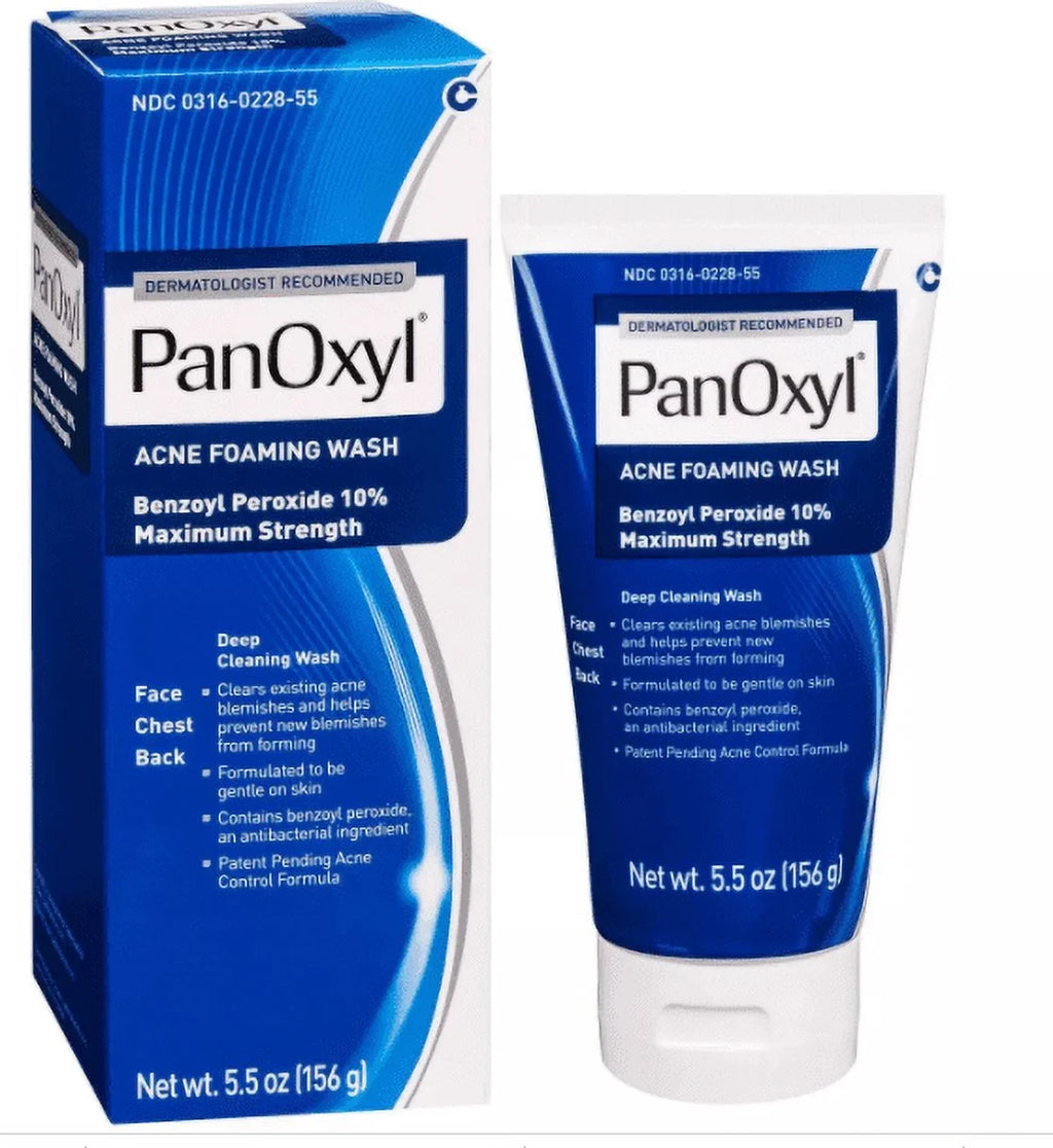 10% of Foaming (Pack 5.5 oz Acne Wash 2) PanOxyl