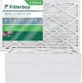Air Pleated HVAC Furnace (4-Pack) 8x20x4 AC MERV Filters Filterbuy 13