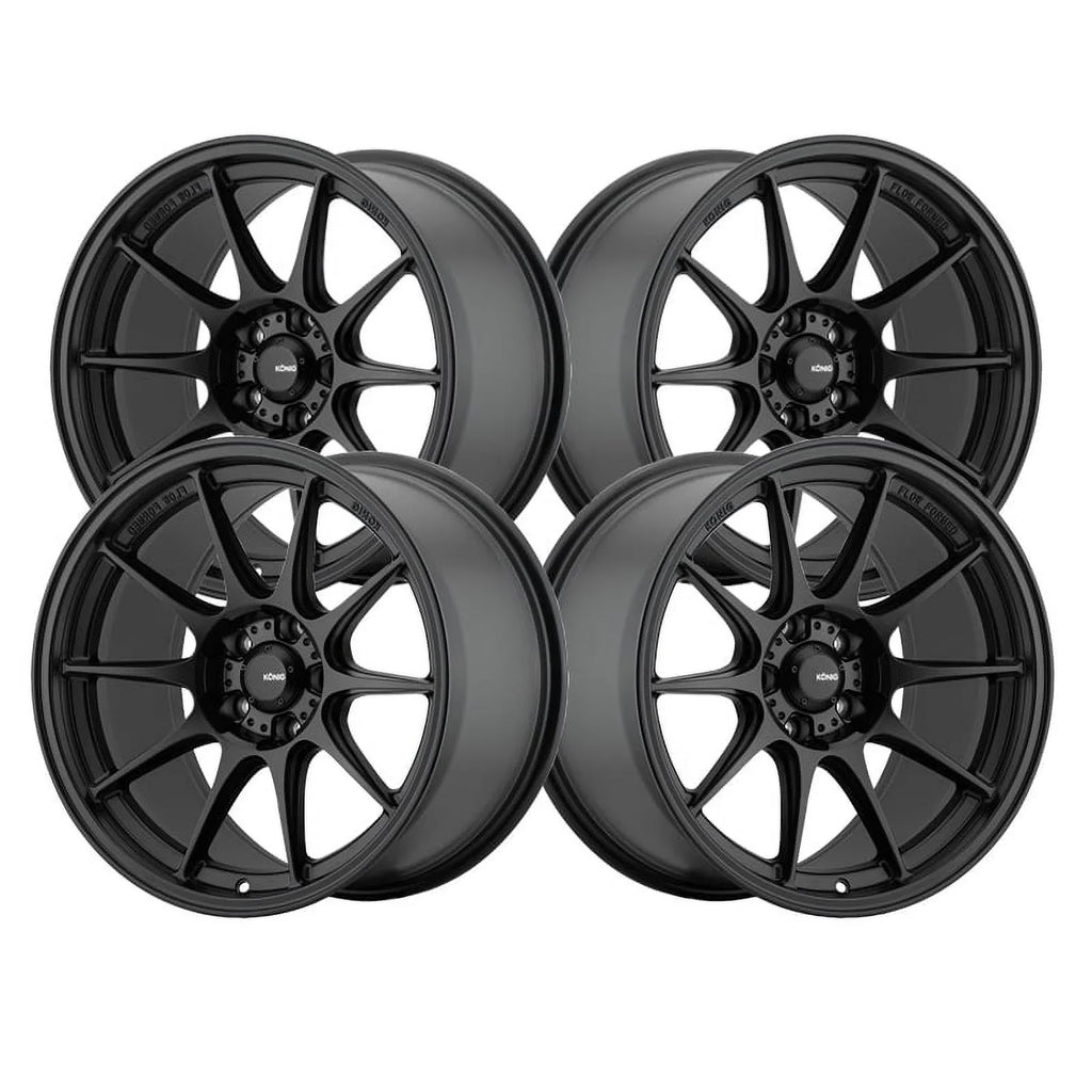 4x100 Konig Dekagram +45et 17x8 57B Semi-Matte Wheel