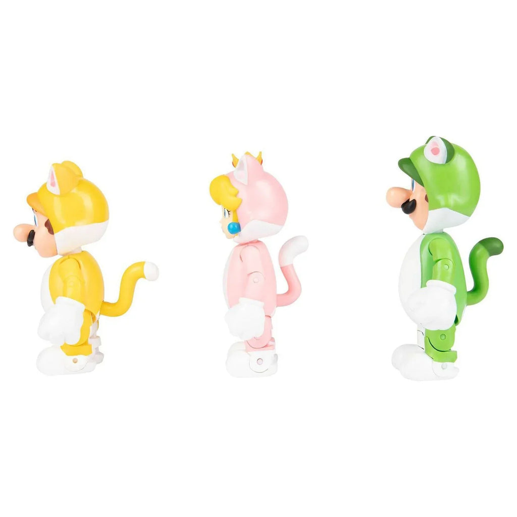 World Browsers Peach Super Luigi Fury 3D Mario Mario Figure Cat Toy Pack Multi