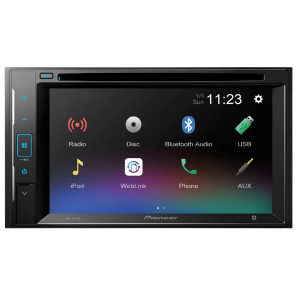 Touchscreen Camera/Installation Digital Stereo DIN AM/FM Ford KIT4716 for 2005-2007 W/ Kit/in-Dash Double Bluetooth/Backup Media Focus Receiver 6.2" Pioneer AVH-241EX DVD/CD Car with Bundle