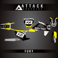 2021 Graphics Bike Fury for Kit 450 Husqvarna FX Custom Attack Complete Graphics
