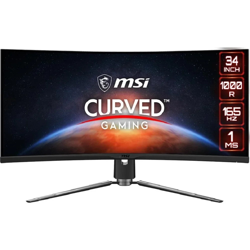 (MPRT) 3440 34" HDMI, MSI 1440 165Hz UWQHD MPG 1ms DisplayPort, 343CQR Curved x USB x 1000R 2 AMD (2K) Monitor ARTYMIS FreeSync Gaming